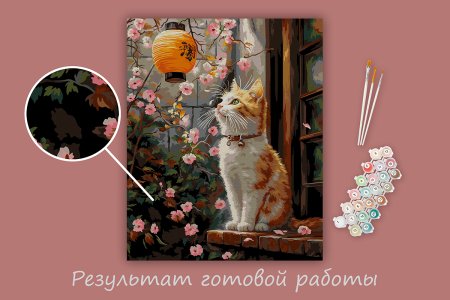 Набор для раскрашивания по номерам (холст на подрамнике) ФРЕЯ 50 х 40 см "Весна в Японии" PNB/PL-332