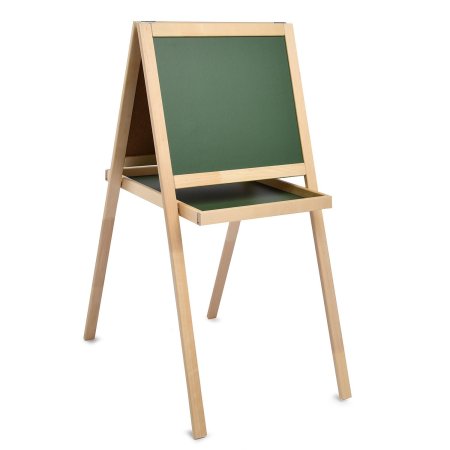 Доска-мольберт двусторонняя меловая/магнитно-маркерная, напольная KOR-02266