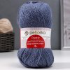 Пряжа Пехорская ПТ "Деревенская" 100% шерсть 1 х 100 г 250 ± 15 м №174 сталь PEH-DER-174