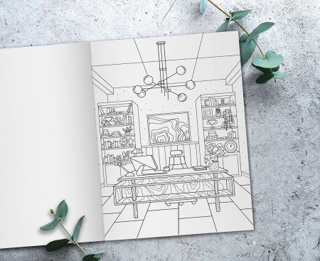 Раскраска-антистресс ФРЕЯ "Дизайн интерьеров" 21 x 29.7 см FCP-04 Раскраска-антистресс ФРЕЯ "Дизайн интерьеров" 21 x 29.7 см FCP-04