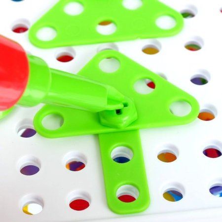 Конструктор винтовой "Конструктики" 193 детали, с шуруповертом №Sl-02675 SIM-4348348