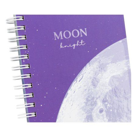 Записная книжка 95 x 175 мм 96л. MESHU "Moon light" на гребне, мат. ламинация, твердая обложка, выб. УФ-лак RE-MS_52915