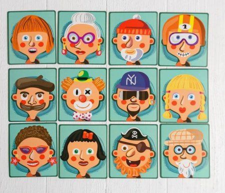 Конструктор магнитный "Весёлые рожицы" в комплекте карточки, маркер, магнитные элементы SIM-1378966 Конструктор магнитный "Весёлые рожицы" в комплекте карточки, маркер, магнитные элементы SIM-1378966