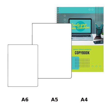 Тетрадь 100л. A4 клетка на гребне BG "Рабочее настроение" глянцевая ламинация, твердая обложка RE-ТТ4гр100_лг_11221