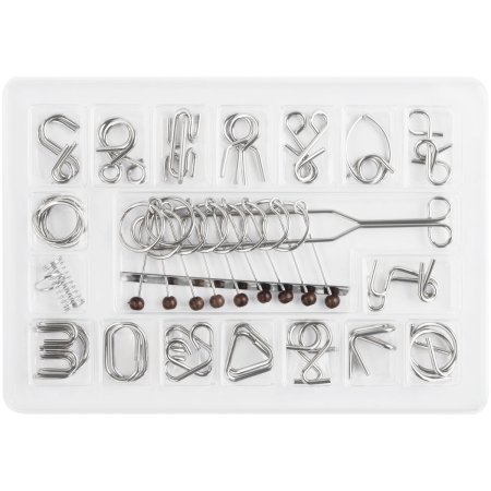 Набор металлических головоломок ТРИ СОВЫ 18 шт, картонная коробка RE-PM15_17703