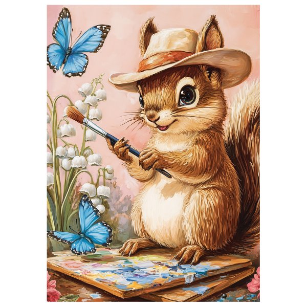 Пазл 120 элементов ФРЕЯ "Пушистый Пикассо" PZL-120/03