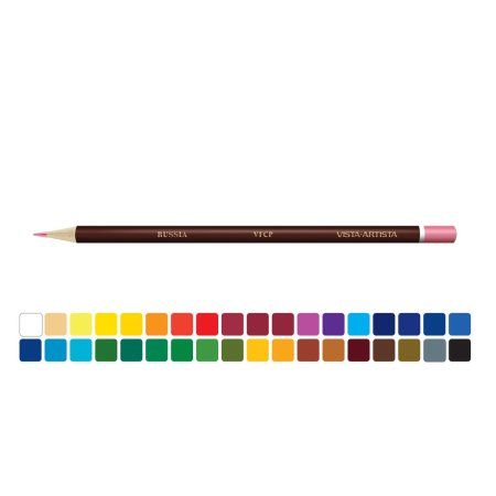 Набор цветных художественных карандашей VISTA-ARTISTA Fine 36 цв VFCP-36