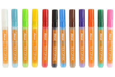 Набор акриловых маркеров по текстилю DARWI Tex Opak 12 x 6 мл RH-DA0160012K01 Набор акриловых маркеров по текстилю DARWI Tex Opak 12 x 6 мл RH-DA0160012K01