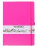 Блокнот для зарисовок SKETCHMARKER 140 г/м2 21 x 29.7 см 80 л, твердая обложка, Неоновая фуксия MP23142324SM