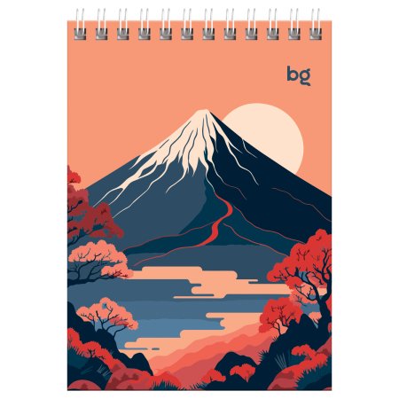 Блокнот A6 80л. BG "Asia style" на гребне RE-Б6гр80_59759