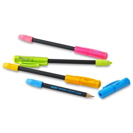 Карандаш + Точилка-колпачок + Ластик-колпачок KUM Tip Top Pop KUM-3470224 Карандаш + Точилка-колпачок + Ластик-колпачок KUM Tip Top Pop KUM-3470224