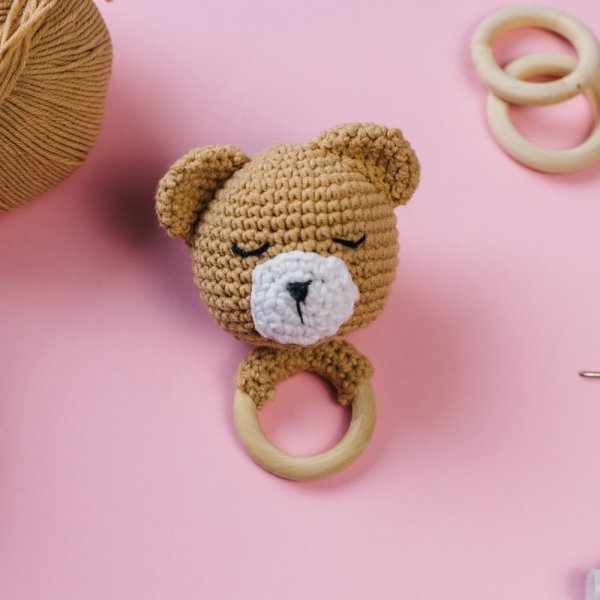 Кольца для макраме d 50 мм дерево 3 шт SIM-9136891
