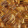 Бисер Чехия BUGLES 351-22001 25.4 мм 1" 50 г 17050 золотистый 351-22001-254-17050