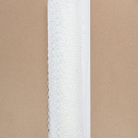 Кружево капроновое лента 35 мм х 10 м белый SIM-2795927