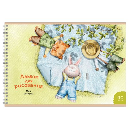 Альбом для рисования 40л. A4 BG "Мои истории" на гребне RE-АР4гр40_12853