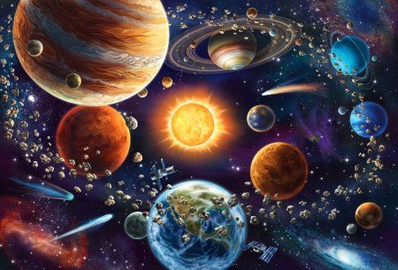 Стерео-пазл Prime 3D "Парад планет" 48 деталей, 4+ JZL-12003