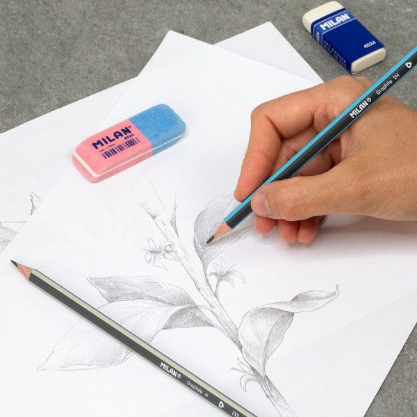 Карандаш чернографитный MILAN 2H, треугольный ML-71230012 Карандаш чернографитный MILAN 2H, треугольный ML-71230012