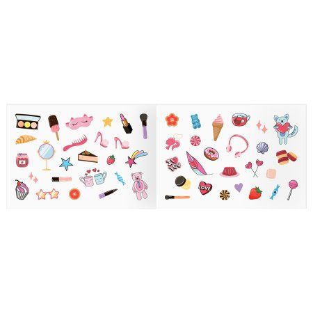 Альбом с наклейками ТРИ СОВЫ "100 наклеек. Для девочек" А5, 100 шт RE-АнА5_59291