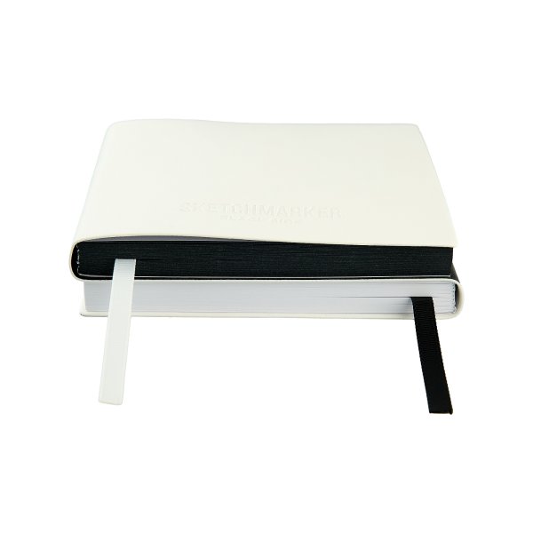 Скетчбук SKETCHMARKER Black&White два в одном, мягкая обложка черная/белая 140 г/м2, 12 х 12 см, 60 л бумага белая, 140 г/м2 60 л бумага черная MP24142002SM