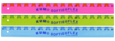 Линейка профессиональная 30 см KUM Softie Flex L03, гнущаяся KUM-2250519