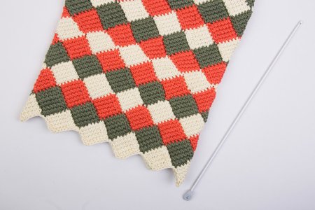 Крючок для тунисского вязания GAMMA алюминий d 2.0 мм 36 см в чехле SH1-20-36