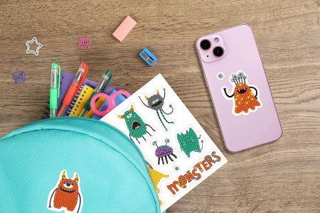 Кристальная (алмазная) мозаика ФРЕЯ наклейки "Монстрики" 19.5 х 14 см ALVN-116