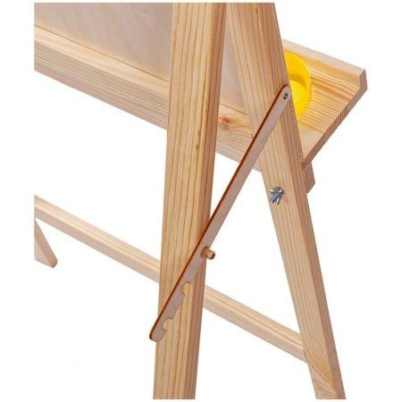 Мольберт напольный Хлопушка ГАММА "Студия" планшет 60 x 60 см высота 120 см съемная полка 2 стакана в комплекте, сосна RE-611191