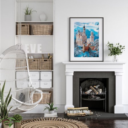 Пазл 1000 элементов ФРЕЯ "Замок Нойшванштайн" PZL-1000/77