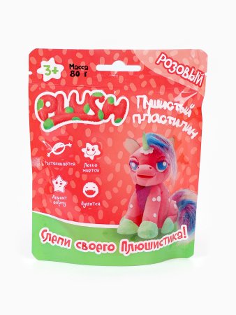 Набор для лепки PLUSH Пушистый пластилин 80 г в ассортименте AS-PL02201817