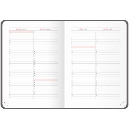 Ежедневник недатированный A5 136л. OfficeSpace "Poket" кожзам, черный RE-ENA5_53075