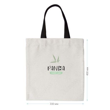 Сумка-шоппер MESHU "Panda" 33 x 40 см, канвас RE-MS_50140