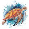 Кристальная (алмазная) мозаика ФРЕЯ постер "Морская черепаха" 30 х 30 см ALBP-288