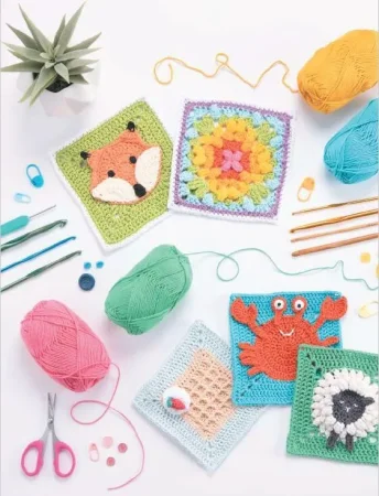 Книга АС: 3D квадраты. 100 эксклюзивных схем для вязания крючком G-859993