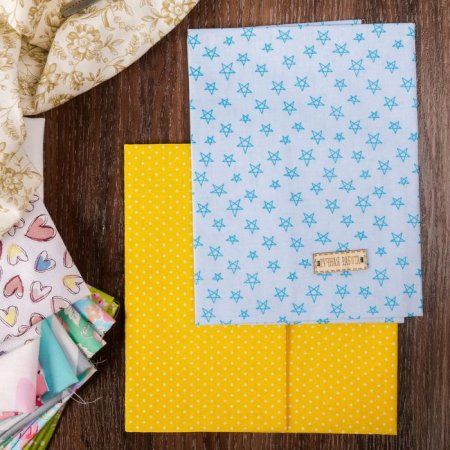 Набор тканей для пэчворка ART UZOR 50 х 50 см 2 шт «Радость детства» 1872432