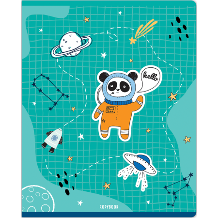 Тетрадь 48л. A5 клетка MESHU "Space adventure" ТВИН-лак RE-MS_31340
