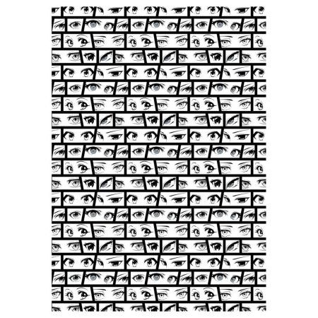 Упаковочная бумага глянцевая MESHU "Anime" 1л. 70 x 100 см 80 г/м2, ассорти, 5 дизайнов RE-MS_62813