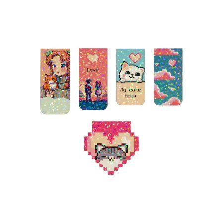 Закладки магнитные для книг 5 шт MESHU "Pixel" ламинация RE-MS_58305 Закладки магнитные для книг 5 шт MESHU "Pixel" ламинация RE-MS_58305