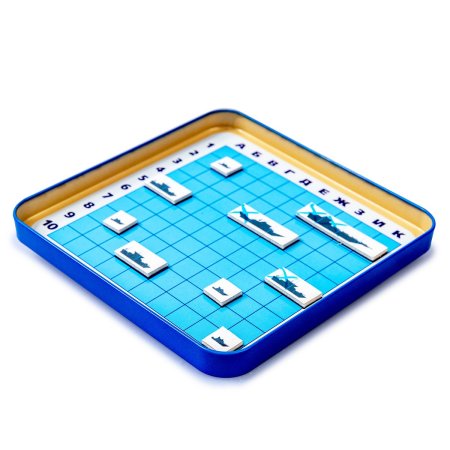 Магнитная игра "Морской бой" в жестяной коробке KOR-03585