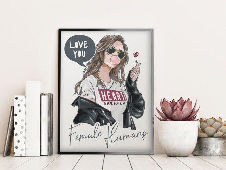 Набор для раскрашивания по номерам (на картоне) ФРЕЯ 40 х 30 см "Сердцеедка" PKZ/PM-005