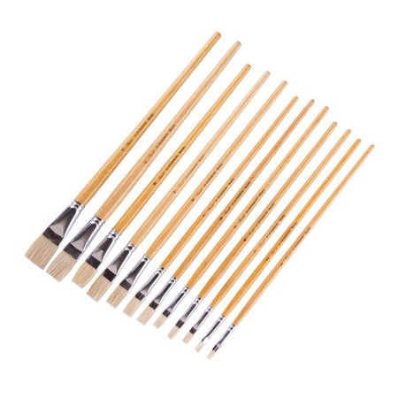 Кисть щетина СОНЕТ плоская 1 шт длинная ручка №18 NP-139662