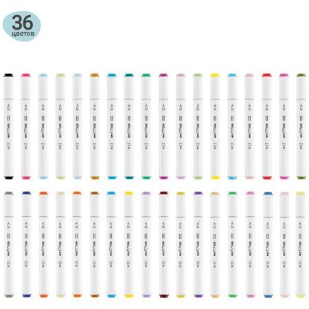 Набор маркеров для скетчинга MESHU 36 цв основные цвета RE-MS_38265
