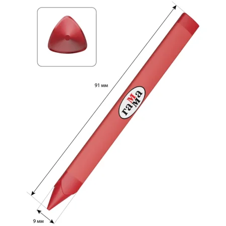 Мелки восковые ГАММА "Классические" 6 цв трехгранные, картон. упаковка, европодвес RE-2131018_01_32