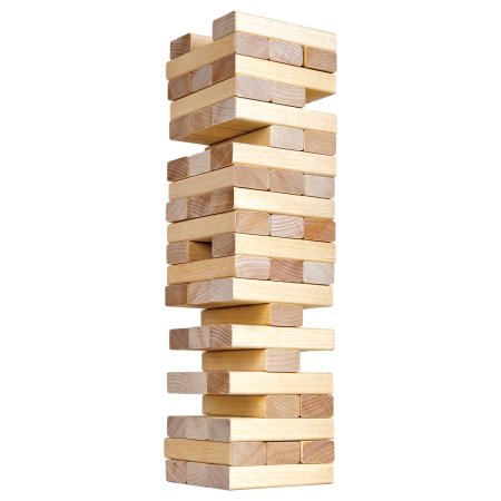 Настольная игра: ТРИ СОВЫ "Башня классическая" 54 деревянных бруска, уголок для сборки, картонная коробка RE-НИ_65729