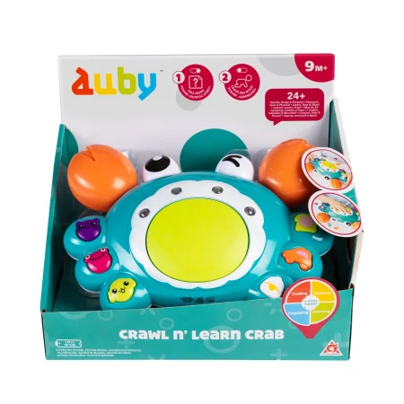 Ауби. Развивающая игрушка Ползающий краб 2-в-1, свет и звук. TM Auby ROS-41084