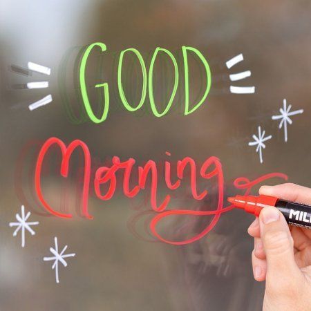 Маркер меловой MILAN Fluoglass 2-4 мм, водная основа, перо скошенное