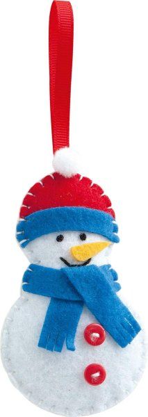 Набор для шитья из фетра FOLIA Snowman/Снеговик FL-52918