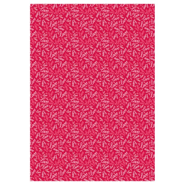 Упаковочная бумага глянцевая MESHU "Love" 1л. 70 x 100 см 80 г/м2, ассорти, 4 дизайна RE-MS_62827