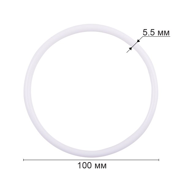 Кольцо для макраме GAMMA пластик d 100 мм белый без упаковки RKP-010
