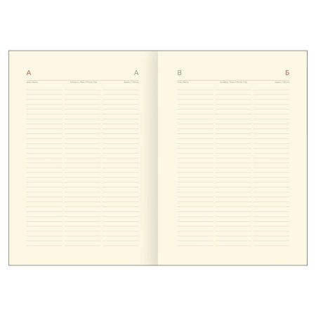 Ежедневник недатированный A5 136л. Greenwich Line "Belles Fleurs. Bindweed" кожзам, тон. блок, цветной срез RE-ENA5_53260