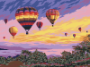 Набор для раскрашивания по номерам (на картоне) ФРЕЯ 40 х 30 см "Полёт воздушных шаров" PKZ/PM-020